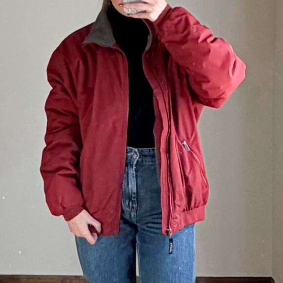 L.L. Bean Zip Up Fleece Lined Jacket Size L - Picture 1 of 9